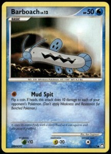 Barboach Common - DP Mysterious Treasures 72/123 2007 LP+ Pokemon
