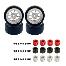 Rubber Drift Tires Upgrade Wheel Hubs Rubber For WPL D12 RC Car Children Toys