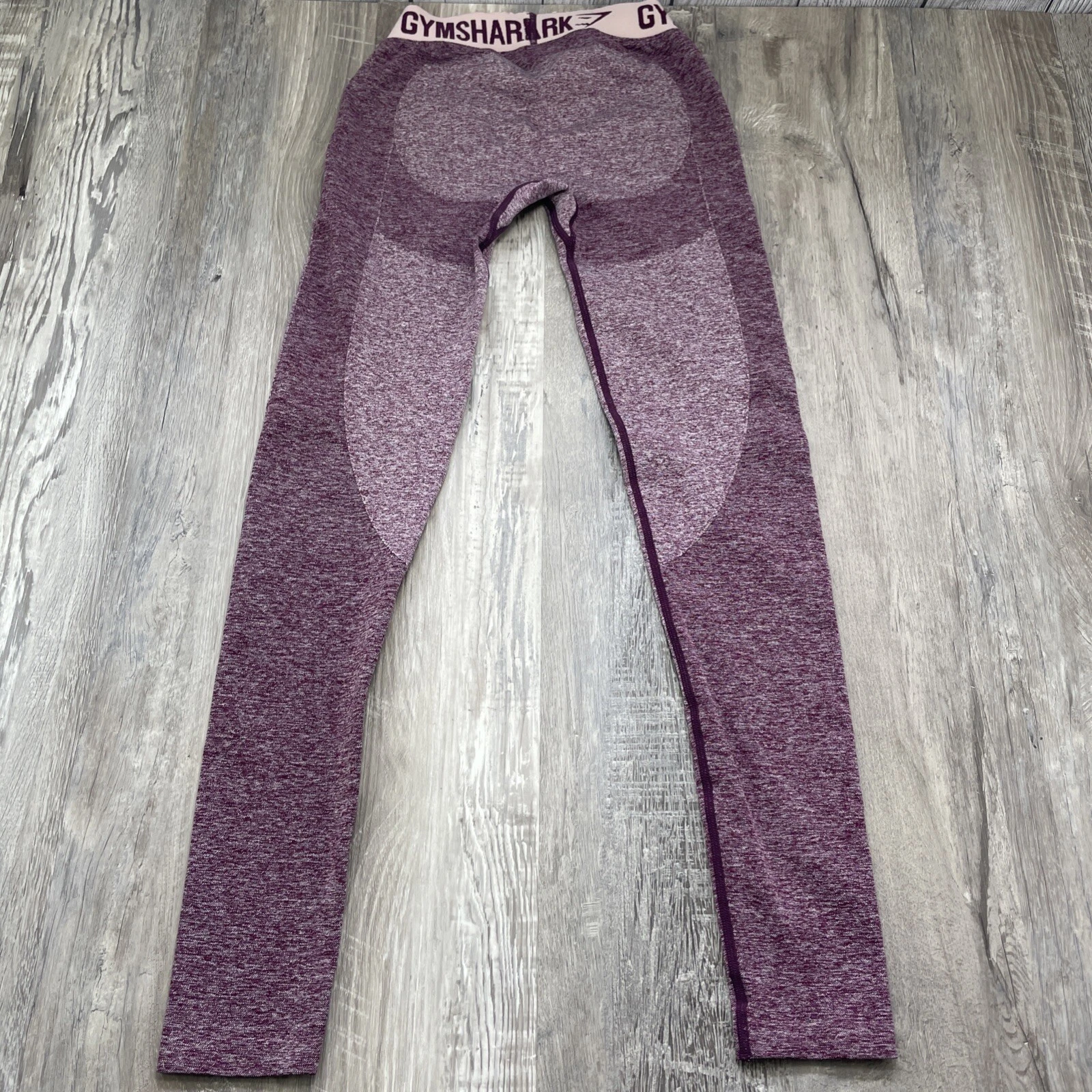 gymshark flex low rise heathered burgundy maroon wine leggings