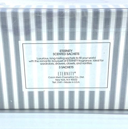 Calvin Klein ETERNITY Scented Sachets (3 Luxurious Sachets) *RARE & NEW* - Picture 2 of 2