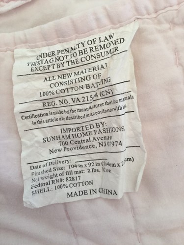 Simply Shabby Chic PINK Raw Edge KING QUILT Ruffles QUILT ONLY - Picture 6 of 9