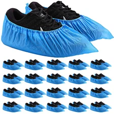 20 Pack Anti-Skid Non Slip Waterproof Disposable Boot Over Shoe Covers Protector