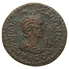 ROMAN PROVINCIAL (SIDE, PAMPHYLIA) - 254-268 AE 11 Assaria - Salonina - Apollo