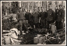 WWII Original Photo German Army Soldiers - 2.4 x  3.6 inch - 