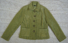 VTG 600west 90s Corduroy Chunky Button Up Collared Blazer Cardigan Jacket Size M