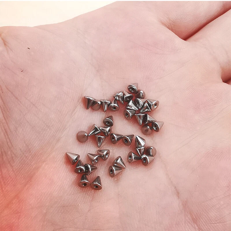 100PCS 3-6MM Threaded Replacement Spike Cone Piercing Barbell Parts Body Jewelry - Image 4 of 4
