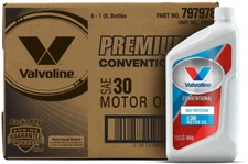 Valvoline Daily Protection SAE 30 Conventional Motor Oil 1 QT, Case of 6