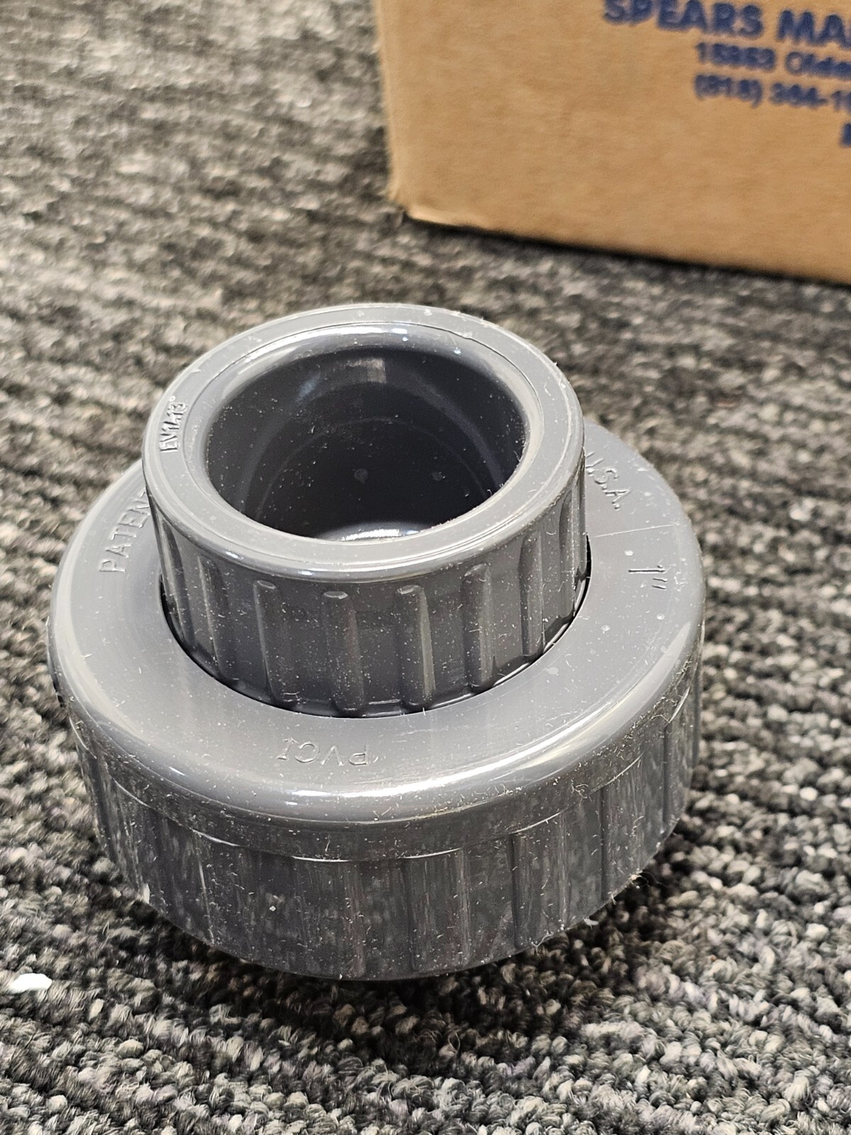 (QTY 10) Spears 857-010 1" CPVC Union Socket x Socket FKM