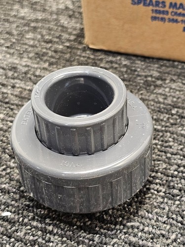 (QTY 10) Spears 857-010 1" CPVC Union Socket x Socket FKM