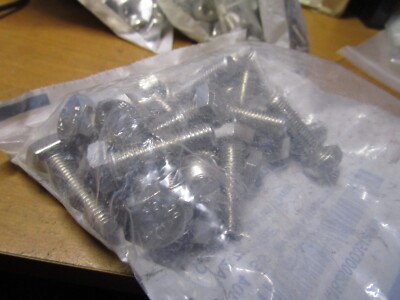 M10-1.5 x 35mm DIN 933 A2-70 Stainless Steel Hex Cap Screw QTY 25