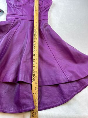 Bebe Purple Faux Leather Strapless Fit & Flare Dress XXS Grunge Gothic Party | eBay Bebe Purple Faux Leather Strapless Fit & Flare Dress XXS Grunge Gothic Party | eBay