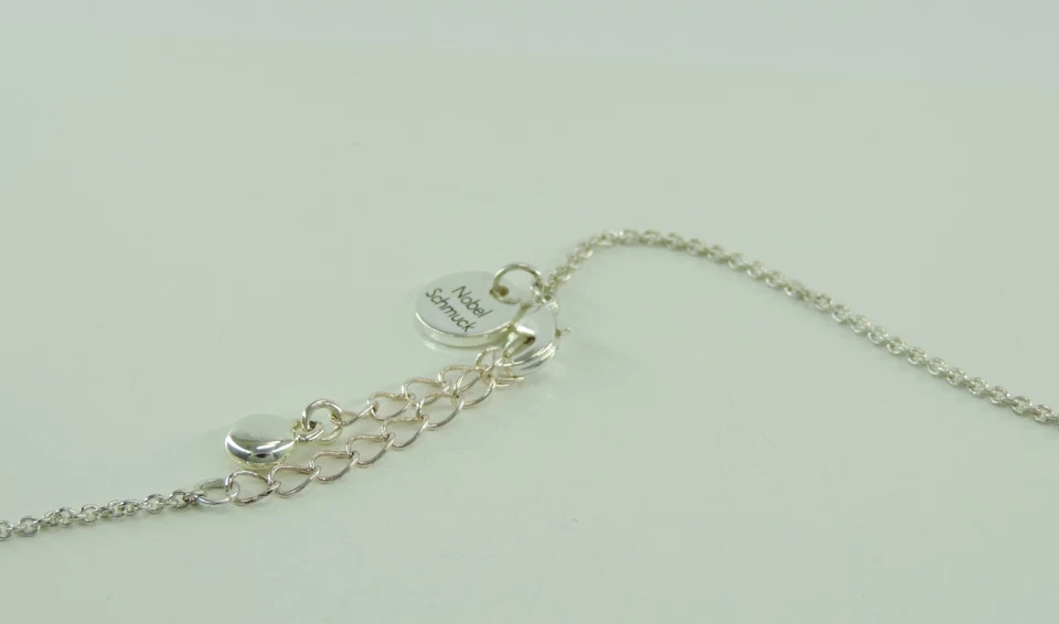 Vintage "Nobel Schmuck" Damen Halskette & Engel Anhänger mit Zirkonia  - Bild 4 von 4