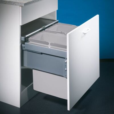 Cox  Base 460 S/600-2, Abfallsammler für Frontauszüge, hellgrau, H 460 mm