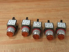 Allen Bradley 800MR-QT24A Amber Pilot Light 800MRQT24A Pack of 5 