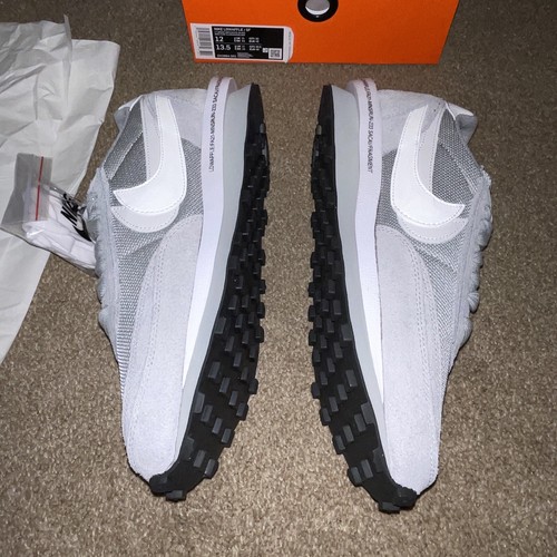 Nike LD Waffle Sacai Fragment Lt Smoke Grey-White-Black Sz 12M DS DH2864 001 - Picture 7 of 17
