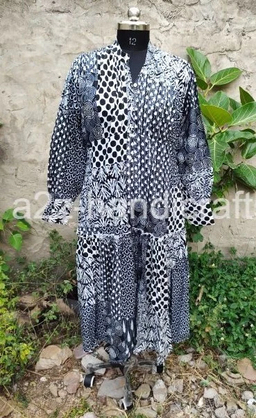 Hand Block Printed Dress | Summer Midi Dress | Cotton Floral Dress Party Wear
Opens in a new window 