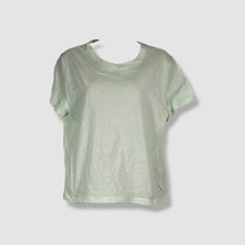Calvin Klein Women's Green Crewneck Short Sleeve T-Shirt Top Size M