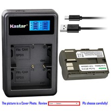 BP-511 Battery or LCD Dual Charger for Canon ZR60 ZR65MC ZR70MC ZR80 ZR85 ZR90