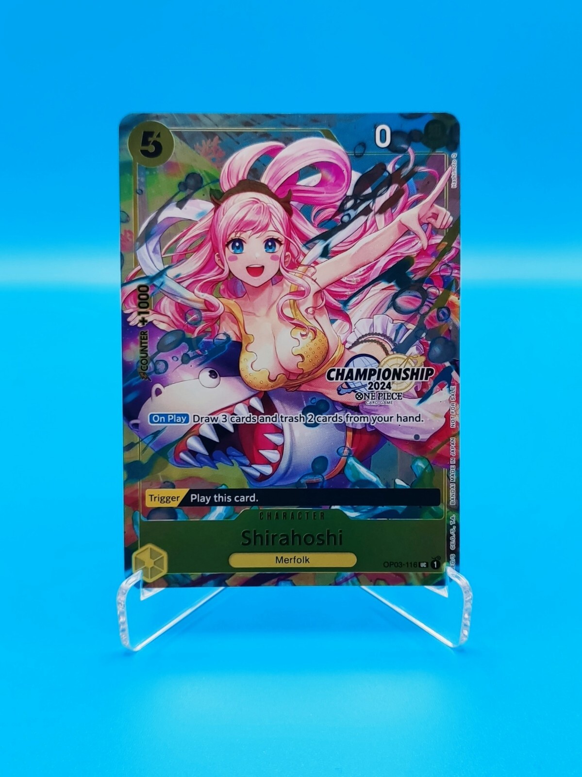 Juego de Cartas ONE PIECE TCG / Shirahoshi OP03-116 / Campeonato 2024 Finales ES