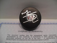 Marc Denis Autographed Signed Montreal Canadiens Puck COA - VERY NICE!