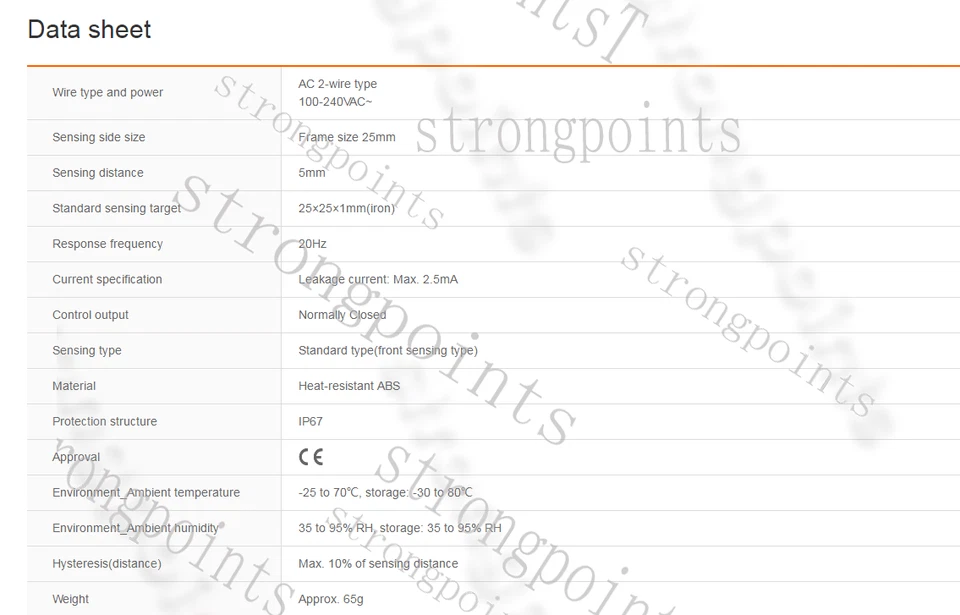 1PC Autonics PSN25-5AC Proximity Sensors Inductive New 1PC ~ - Image 4 of 4