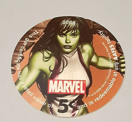 KL# M440     She Hulk 11E5 AAFES Pog  2008 Uncirculated Condtion - Image 2 of 3