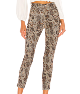 Free People Raw High Rise Jegging Snake Print Beige W25 XS UK 6 BNWT NEW  £88 | eBay