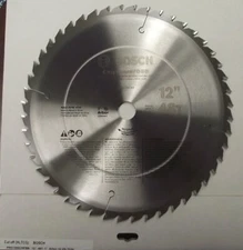 Bosch PRO1248CHPBB 12" x 48 Tooth TCG Carbide Woodworking Saw Blade