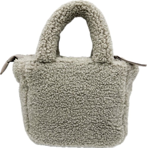 OOG teddy fur plush small bag wool shoulder bag handle bag tote bag - Picture 26 of 37