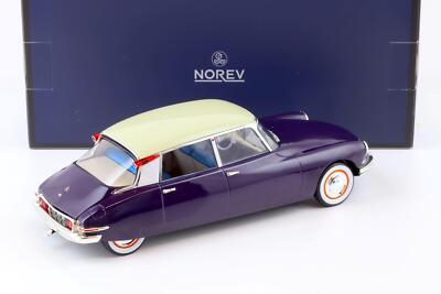 NOREV - Citroën DS 19 1/43 - Couleur Blanc Et Aubergine - Dans Sa Boîte