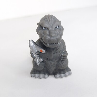 2007 Godzilla 1.5'' 1954 Godzilla w/ Plane Finger Puppet Mini Figure Gashapon 