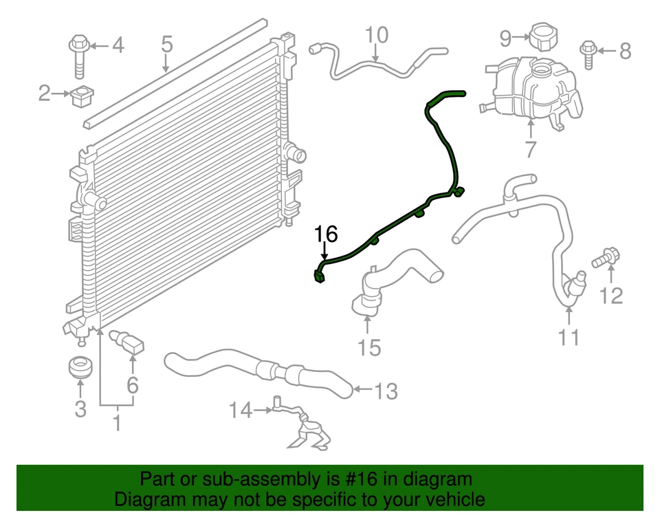 Manguera conector original Ford 2015-2018 Ford F2GZ-8063-A Foto 2 de 4