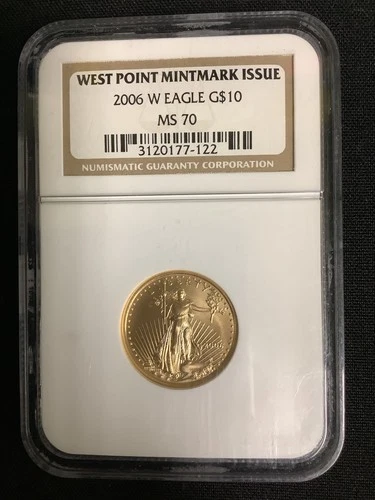 2006-W Eagle G$10  1/4 Oz Gold MS70 NGC