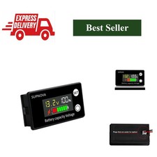 Digital Battery Capacity Voltmeter DC 8-100V LCD Voltage Gauge