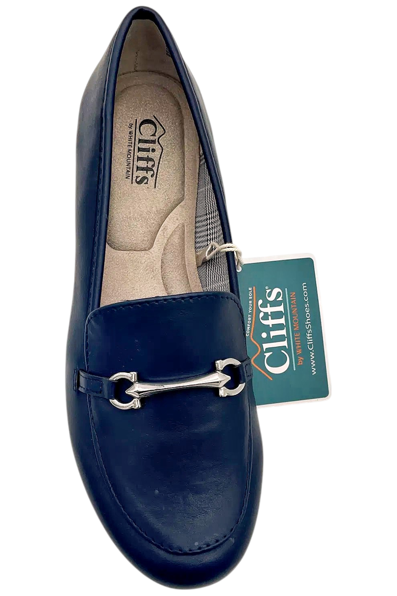 (取寄) クリフ バイ ホワイト マウンテン レディース グロウリング Cliffs by White Mountain women Cliffs by White Mountain Glowing Navy/Smooth Cliffs By White Mountain Women's Glowing Loafer Flats Navy/Smooth