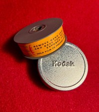 VINTAGE 1950s Kodak metal canister tin with new reel roll of 8mm film R-140 