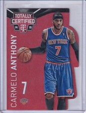 2014-15 Totally Certified Platinum Mirror Red Die Cuts Carmelo Anthony 097/135