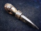 Old Nephrite Jade Stone Carved HongShan Culture Spike w/ Piggy Dragon #05222508 — photo 5