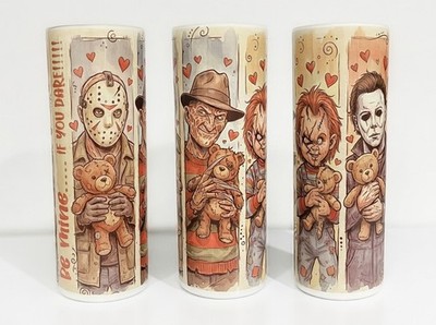 Be Mine If You Dare 20oz Becher Horror Figuren - Thermobecher Valentinstag Da