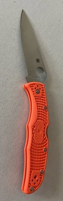 Endura 4 VG-10 C10FPOR Spyderco Orange FRN Seki City Japan Folding Knife