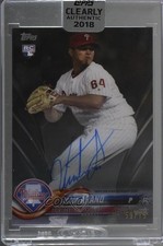 2018 Topps Clearly Authentic Auto Black 59/75 Victor Arano #CAA-VA Auto 7qg