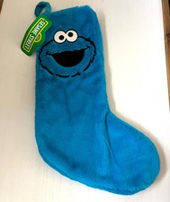 Cookie Monster Sesame Street Blue Christmas Stocking