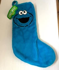 Cookie Monster Sesame Street Blue Christmas Stocking