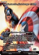 Magic Captain America, First Avenger (Borderless) 88 Mythic Marvel Universe E...