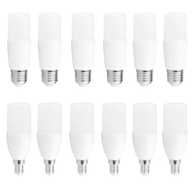 Lot 6 LED Tube Stick T37 8W/10W E14/E27 Blanc Chaud/Froid - Photo 1/4