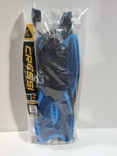 Cressi Palau Long Adjustable Fins Blue S/M US 6.5-8 Snorkel Swim Fins New