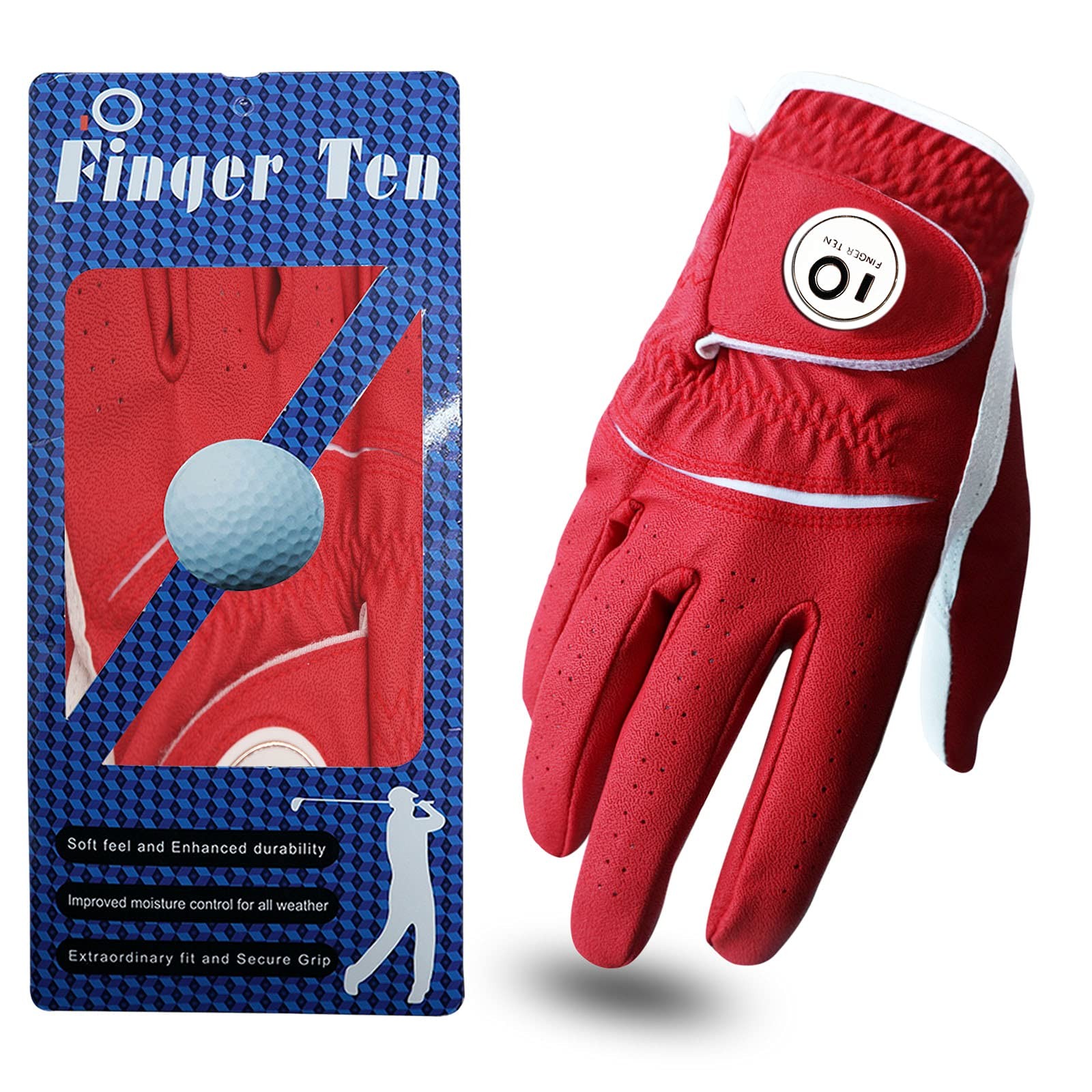 Gant de golf homme main gauche droite en cuir véritable respirant pack de gants