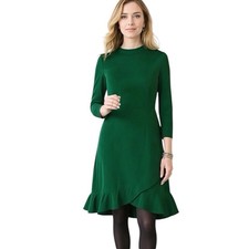 J. Jill Ponte Womens Dress Sz Small Office Work Wear Career Green Minimalist