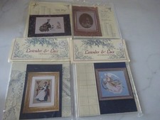 4 Lavender  Lace Cross Stitch Pattern Angel of Summer-Little Wings-Bride-Countr