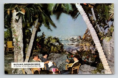 Butlins Ferienlager: Bognor Regis. Ecke der Beachcomber Bar. Erschienen 1966.